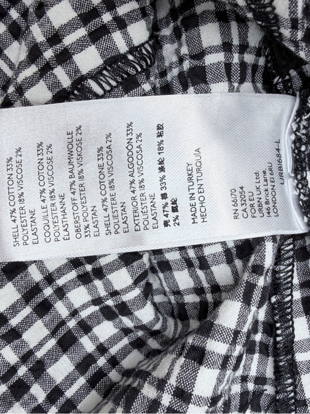 BDG Black & White Plaid Mini Skirt - Picture 7 of 8